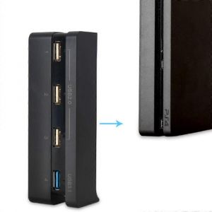 Hub De Console De Jeu Ps4, Hub À 4 Ports Usb Compatible Avec Ps4 Slim, Chargeur Usb 3.1 High Speed Usb 2.0 Super Transfer Speed - Neuf