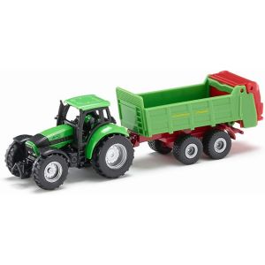 DDA-siku 1673, Tracteur Avec épandeur universel, Métal/Plastique, Vert, Hayon ouvrant - Neuf