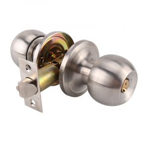 Ensemble de boutons de confidentialité en chrome satiné, serrure de porte à motif tulipe pour intérieur - Neuf