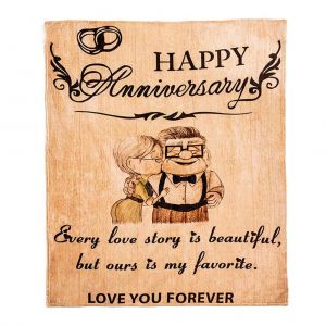 Couverture D'anniversaire En Polaire Douce Et Confortable En Flanelle Pour Anniversaire, Noel, Mariage - Neuf