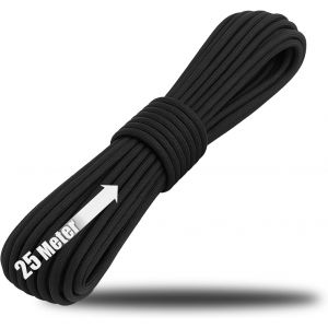 Eryi-® Corde Paracord Ø 4 Mm, 25 M - Corde À 7 Torons Pour Bateaux, Camping, Extérieur - Corde En Nylon D'une Capacité De Charge De 250 Kg - Corde De Tente, Hauban, Corde Tout Usage - Neuf