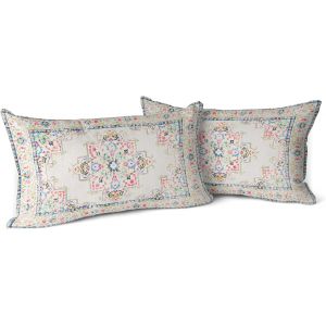 Eryi-Lot De 2 Housses De Coussin Boho Light Pink Antique Et Vintage Design Housse De Coussin En 30x50 Cm Doux Pour Canapé De Jardin, Canapé, Lit - Taies D'oreiller Décoratives 12x20 Pouces - Neuf
