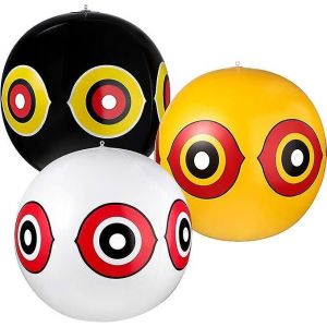 3 pièces ballons répulsifs pour les oiseaux Ballons pour les yeux effrayants Ballons effrayants pour les oiseaux Ballons pour les yeux dissuasifs avec - Neuf