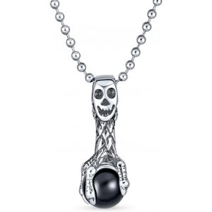 Kal-Personnalisez La Bague À Sceau En Acier Inoxydable Ton Argent Oxydé De Grande Taille Pour Hommes Avec Un Motif De Crâne Avec Des Os Croisés Ou Le Pendentif Noir Pour Halloween Jour Des Morts - Neuf