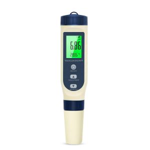 VornixorSarlshopPh Metre, 5 en 1 PH/TDS/EC/Salinit&eacute;/Thermom&egrave;tre, Testeur ph &agrave; &Eacute;cran LCD, Compensation Automatique de la Temp&eacute;rature, Ph Metre Electronique, Adapt&eacute; &agrave; l'Eau Potable, Aquariums, Piscine - Neuf