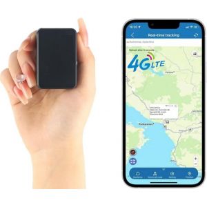 Mini Traceur GPS avec Carte SIM 4G Tracker Global pour Enfants,Bagages,Portefeuille,Voiture avec Aimant,Positionnement Précis et Surveillance en Temps Réel 1500mAh 4GTK903 - Neuf