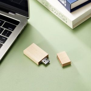 Clé USB en bois 8 Go USB 2.0 haute vitesse USB 2.0 en forme de stylo de stockage de la date U Disk (Maple) - Neuf