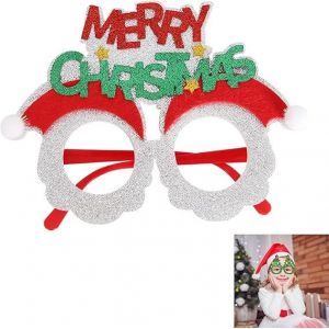 Lunettes De Noël, Fournitures De Fête De Noël, Lunettes De Noël Fantaisie, Lunettes De Fête De Noël, Fournitures De Costumes De Noël Créatifs, Verres En Papier, Accessoires Photo, Décoration De Noël. - Neuf