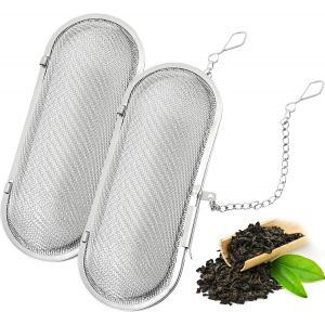 Lot De 2 Infuseur À Thé Capsule En Acier Inoxydable,Boule À Thé Avec Couvercle,Filtre À Thé Réutilisable Pour Mug Et Tasse - Accessoire Pratique Pour Infusion De Thé En Vrac[App8812226] - Neuf