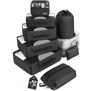 Lot de 8 sacs de rangement pour bagages de voyage, nouveaux cubes d'emballage - Neuf