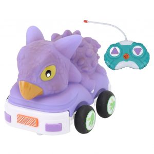Voiture de dinosaure télécommandée, sécurité multifonctionnelle, Anti-Collision, jouet de voiture de dinosaure RC avec lumière et musique Ankylosaure - Neuf