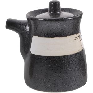 Kalanka-Pot Pour Sauce Soja En C&eacute;ramique Avec Couvercle Anti-Poussi&egrave;re 4 Pouces Bouteille &Agrave; Huile Cuisine Maison Restaurant Accessoire Pratique Pour Vinaigre Condiments Liquides - Neuf
