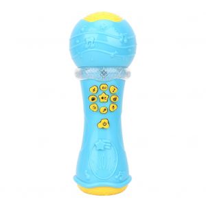 Jouet Educatif Pour Enfant, Microphone Multifonction, Simulation Musicale (Bleu) - Neuf