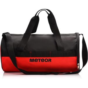 RFCBC-Sac de Sport 25L Femme Homme Enfant Fille Bag Sac Voyage Bagage Duffel Fitness Gym Vacances bandoulière Fitness Travail avec Compartiment à Chaussures Séparé (25 L, Rouge/Noir) - Neuf