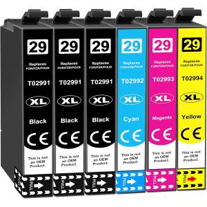 29XL Cartouches d'encre Remplacement pour Epson 29XL 29 pour Epson Expression Home XP-235 XP-245 XP-345 XP-255 XP-247 XP-332 XP-335 XP-432(Pack de 6) - Neuf
