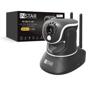 In-8815 4K Ip Camera Indoor Surveillance Black, Swivelling (Pt), Lan/Wlan/Poe, Motion Detection By Ai, Homekit Camera, Ir Night Vision, Alarm I/O, Audio, Mqtt, Wpa3, Onvif - Neuf