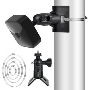 Support Universel à Poteau pour Arlo, Eufy, Google Nest Cam, Stick Up Cam/Pro (Battery), Rin g Indoor Cam, Convient à Toutes Les caméras de Surveillance avec Trous Standard de 1/4 de Filetage (Noir) - Neuf