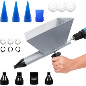 Ulteronixshop-Jointoyeuse Pistolet &Agrave; Joints &Eacute;lectrique Pour Mortier Avec 8 Buses Amovibles, Pistolet &Agrave; Mortier &Eacute;lectrique Portable, En Forme D'entonnoir Pour Joints De Mortier, Outils D'&eacute;tanch&eacute;it&eacute; - Neuf