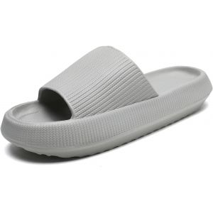 Kalanka-Pantoufles Claquettes Femmes Hommes Summer Chaussons,Massage De Douche Salle De Bain Non Glissée Séchage Rapide Orteil Ouvert Super Doux Confortable Pantoufles - Neuf
