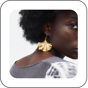 Kal-Boucles D'oreilles Feuille De Ginkgo Boucles D'oreilles Feuille Palmier Boucles D'oreilles G&eacute;om&eacute;triques Boucles D'oreilles Crochet Feuille Monstera Boucles D'oreilles Pour Femmes - Neuf