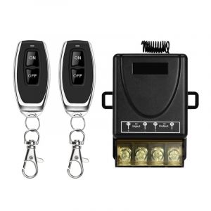 Télécommande sans fil RF Contrôleur 30A DC 8V-80V Relais RF Interrupteur universel 433Mhz 12V/24V Relais Télécommande avec émetteur longue distance pour lumières,moteur,porte de garage - Neuf