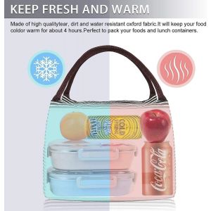 Sac &agrave; lunch isotherme &eacute;l&eacute;gant pour femme - R&eacute;utilisable, &eacute;tanche, compact, parfait pour le travail, l'&eacute;cole et les activit&eacute;s de plein air - Neuf