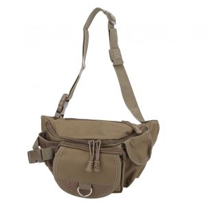 Sac De Peche Portable En Polyester, Sac Banane Reglable Pour Randonnee En Plein Air, Escalade, Kaki - Neuf