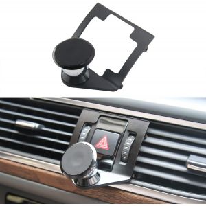 Magnetic Car Phone Holder Compatible with Audi A6 C7 and Audi A7 C7, Suitable for Smartphones and GPS with Car Phone Holder, 360 Degree Adjustable Vision (Black) - Neuf