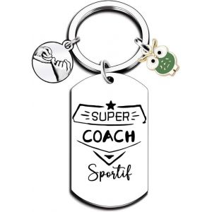 KAL-Cadeau Coach Porte Clef Coach Porte Cl&eacute;s Coach Cadeau Merci Cadeau Femme Cadeau Anniversaire Femme Porte Clef Merci Porte Cle Coach D'&Eacute;cole Porte Clef Merci Ma&icirc;tresse Merci Cadeau - Neuf