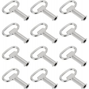 6Mm/0,24"" Trou Douille Cl&eacute; Cl&eacute;s,12 Paquet Zinc Alliage &Eacute;lectrique Armoire Gaz Eau Compteur Interrupteur S&eacute;curit&eacute; Cl&eacute; Pour Placard Panneau Serrure - Neuf