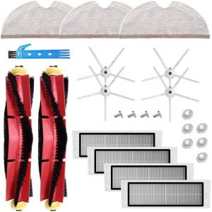 Kit D'Accessoires Pour Xiaomi Roborock S5 Max S6 Pure S6 Maxv E35 S5 S50 Pièces De Rechange Pour Aspirateur Filtre Hepa Noir Brosse Latérale En Tissu[SSE7110635] - Neuf