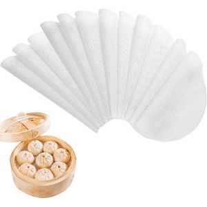 AYUHR-Feuilles Rondes de Déshydrateur de Silicone Maille Séchoir À Fruits Tapis Déshydratant Antiadhésif 12 Pièces Matériau en Silicone Alimentaire Antiadhésif Anti-Huile Réutilisables - Neuf