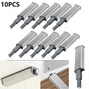 L'armoire 10PCS attrape en acier inoxydable pousser pour ouvrir l'armoire tactile Amortisseur Bumper pour porte tiroir Armoire Loquets de poussée magnétiques - Neuf