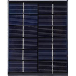 Aer-Mini Panneau Solaire, 2w 6v Chargeur D'&eacute;nergie Solaire &Agrave; &Eacute;conomie D'&eacute;nergie Silicium Monocristallin Pour T&eacute;l&eacute;phone Portable Pour Lumi&egrave;re Led - Neuf