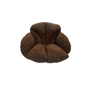 Coussin de soutien pour chaises - Marron - Confort du dos et des lombaires - Lavable en machine - 58 x 39 x 39 cm - Neuf