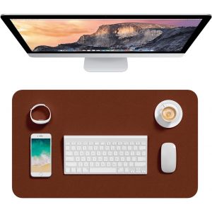 Sous-main de bureau en cuir synth&iquest;&iquest;tique, 60 x 35,1 cm, M, tapis de souris &iquest;&iquest;tendu M, protection imperm&iquest;&iquest;able, antid&iquest;&iquest;rapant, ultra fin, pour petit clavier d'ordinateur portable, pour bureau et - Neuf