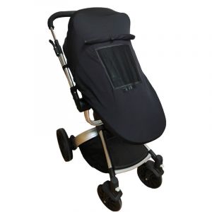 Pare-Soleil Pour Poussette (Noir), Pare-Soleil Pour Bébé Et Enfant Avec Fenêtre D'observation, Poussette Universelle, Protection Solaire Contre Les Rayons Uv, Pare-Soleil Pour Poussette - Neuf
