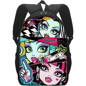 Checarzhn--No1-Sacs À Dos,Monster Cartable,Monster Sacs D'école,Sacs À Bandes Dessinées,High Imprimé Sac À Dos,Sacs À Dos Enfants Pour Garçons Et Filles - Neuf