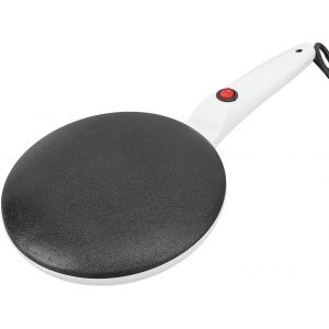 lbgwp60-Crpière Électrique, Poêle À Crêpes Électrique Antiadhésive De 8 Pouces Avec Fouet À ?ufs Et Plateau, Crêpière Instantanée Avec Poignée, Plaque De Contrôle Automatique De La - Neuf