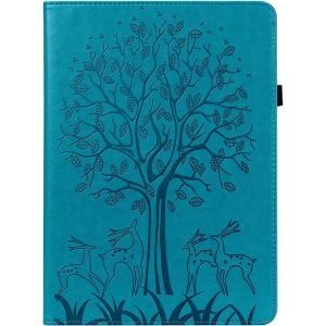 &Eacute;tui pour Samsung Galaxy Tab S2 SM-T810 / T815 / T813 (9,7 Pouces) PU Cuir Poche Cas Flip Coque Protection avec Stand Housse Case Gaufrage Girafe et Arbre Bleu - Neuf