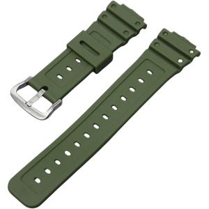 Kal-16mm Rubber Tpu Bracelet De Montre De Remplacement En Résine Naturelle Pour Montre Pour Homme - Compatible Avec Modèles G-Shock Ga2100 Dw-5600 - Neuf