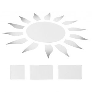 Hjlian Autocollants Muraux Miroir Diy Pour Salon, Chambre A Coucher, Arriere-Plan Tv, Decoration D'interieur - Neuf