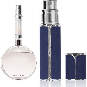 Sansh-Af01db Vaporisateur Parfum, 5 Ml Flacon Rechargeable, Vaporisateur De Voyage Portable, Adapté Au Sac À Main, Au Voyage, Pour Femmes Et Hommes (Bleu Profond) - Neuf