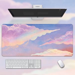 Tapis de souris de jeu extensible, grand clavier d'ordinateur, sous-main, surface douce et lisse et base en caoutchouc antid&eacute;rapante, 90 x 40 x 0,2 cm - Neuf