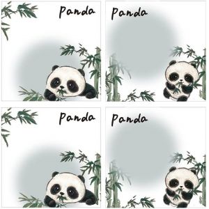 Dessin Anim&eacute; Panda Pad 50 Feuilles Adh&eacute;sif Message Notes D&eacute;chirable &Eacute;cole Papeterie Pour &Eacute;tudiant Enseignant Enfant Cadeau - Neuf