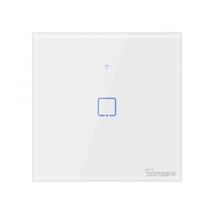 Interrupteur Mural Intelligent, Interrupteur Connecté Wifi Sans Fil,Compatible Avec Alexa,Google Home Et Ifttt,Interrupteur Tactile Avec Contrôle À Distance Et Fonction De Temps(1 [MAT791394] - Neuf