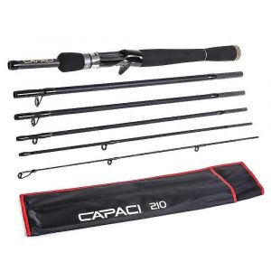 Canne A Peche De Voyage Capici En Fibre De Carbone 6 Sections, Canne A Peche A Lancer, Canne A Main - Neuf