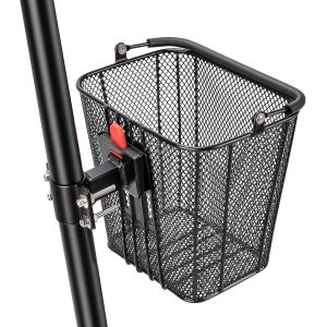 Subzonal-Panier De Trottinette Avec Poign&eacute;e - Panier Avant Amovible Rapide Pour Trottinette &Eacute;lectrique - Panier De V&eacute;lo Avec Support Fixe - Convient Pour V&eacute;los Pliants, Trottinettes &Agrave; P&eacute;dale Et &Agrave; Gen - Neuf