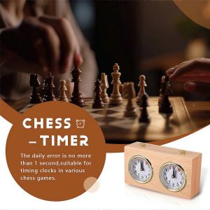 Horloge D'&eacute;checs Num&eacute;rique,Compte &Agrave; Rebours En Bois Jusqu'&agrave; La Minuterie D'&eacute;checs - Neuf