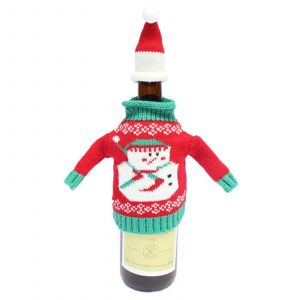 Pull Forme De No&euml;l Bouteille De Vin Couvre Avec Un Chapeau De No&euml;l &Agrave; La Maison - Neuf